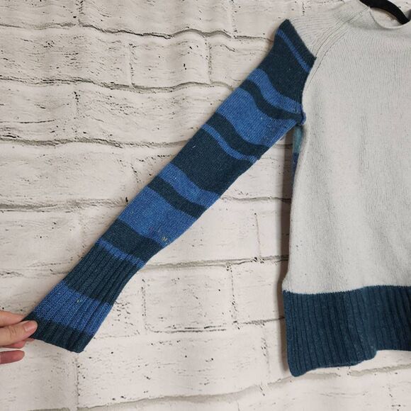Zaket & Plover Womens Multicolor Stripe Funnel Neck Wool Blend Sweater Size XS - Picture 6 of 12